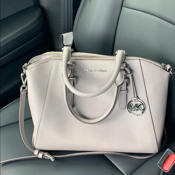 michael kors ciara large saffiano leather satchel